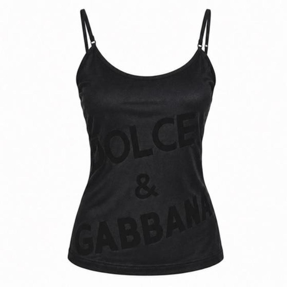 Dolce & Gabbana Vintage Black Logo Tank